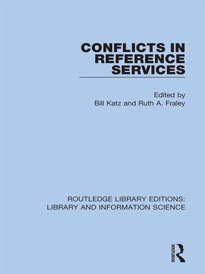 cover image of Conflicts in Reference Services